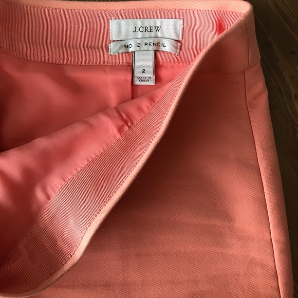 J.Crew No 2 pencil skirt in peach - Picture 4 of 6